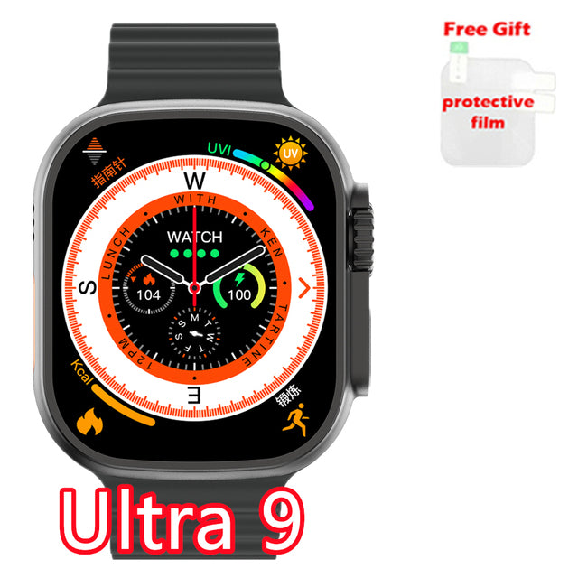 Smart Watch Ultra 9 450mAh Bluetooth Series 9 NFC GPS a IP68 Prova D'água - Galeria Imports