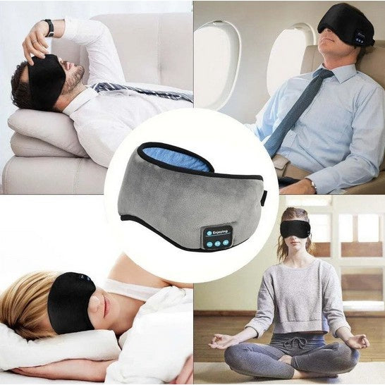 Tapa Olho Máscara Dormir Fone De Ouvido Bluetooth Confortável - Galeria Imports